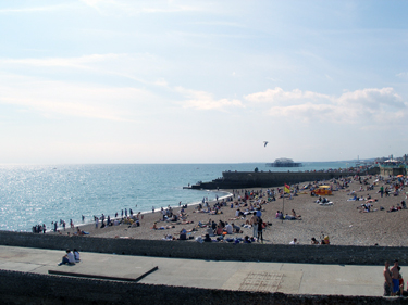The beach