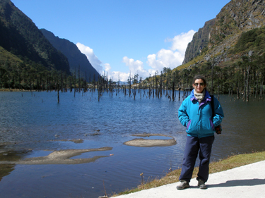 Sheila at Sangetser lake