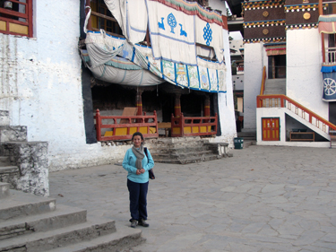 Sheila at Tawang Gompa