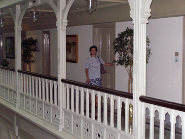 Sheila in corridor