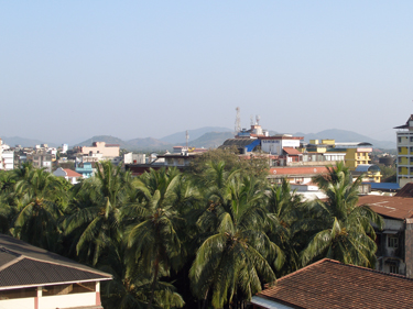 view towards the western Ghats