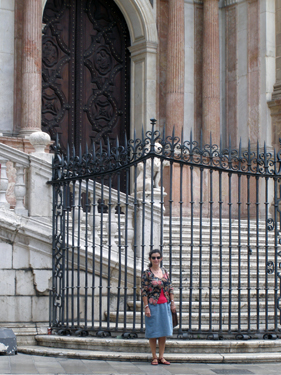 Sheila at cathedral