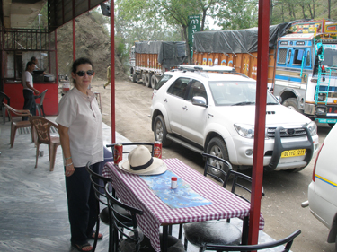 Sheila at truck stop restaurant