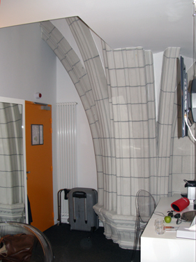 Hotel room entrance