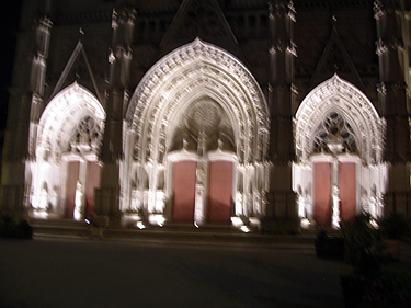 Cathedral at night