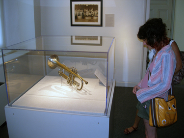 Jade & Satchmo's first cornet