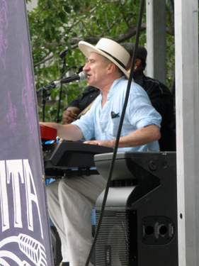 Jon Cleary playing