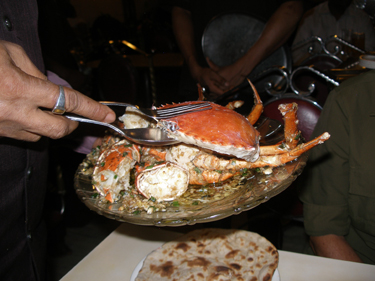 Crab dinner