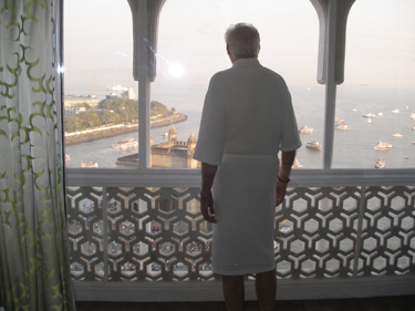 Derek on balcony