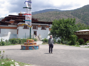 Derek at Simtokha Dzong