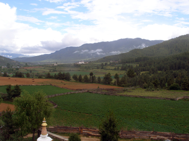 View from hotel in Chume Valley