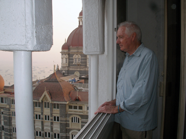 Derek on balcony