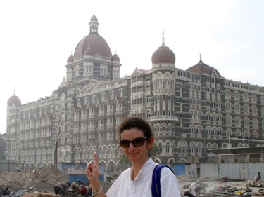 Sheila points out our room