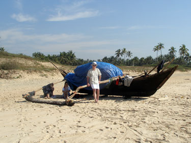 On the beach in Goa