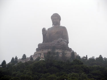 Giant Buddha statue At Po Lin monastery