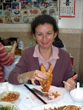 Sheila and crab claw