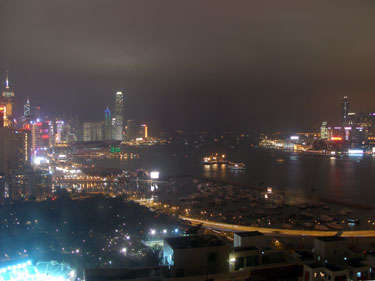 Night scene from hotel room