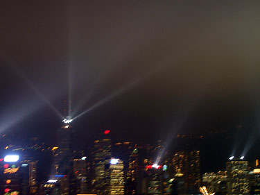 Evening light show