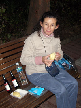 Durian fruit in Victoria Park