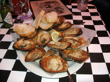 Charbroiled oysters