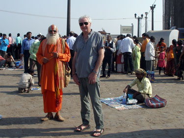 Derek with Sadhu