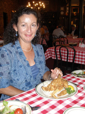 Sheila in restaurant