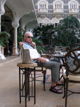 Derek in courtyard