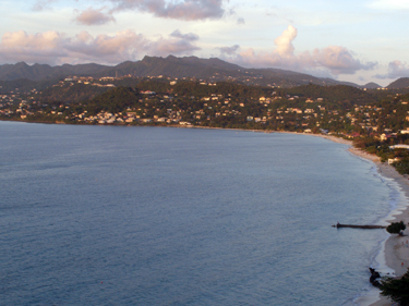 Grand Anse at sundown